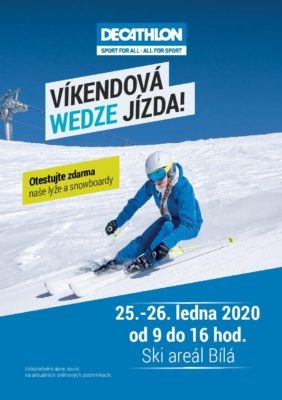 Decathlon Wedze jízda Ski Bílá