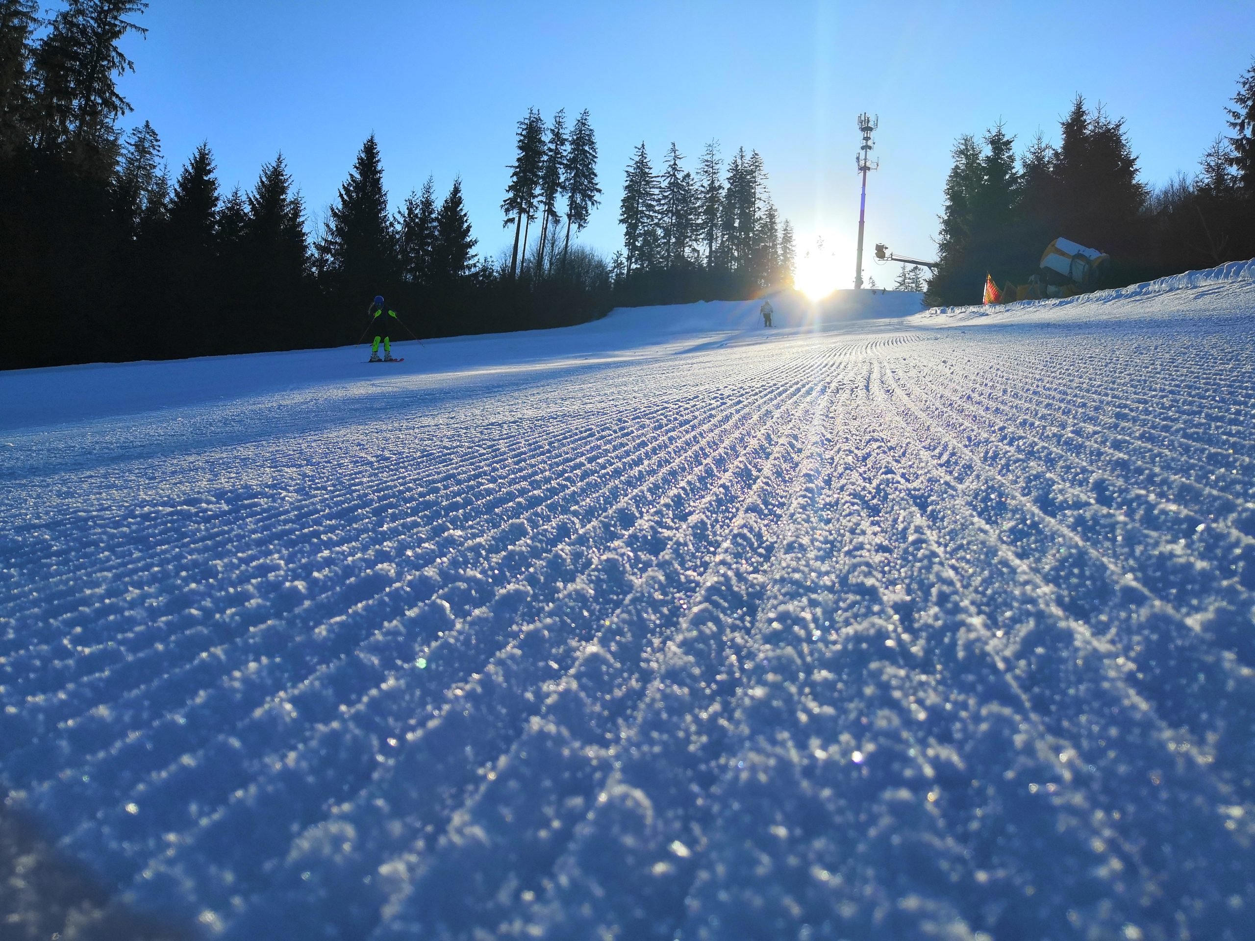 Ranní lyžování Ski Bílá